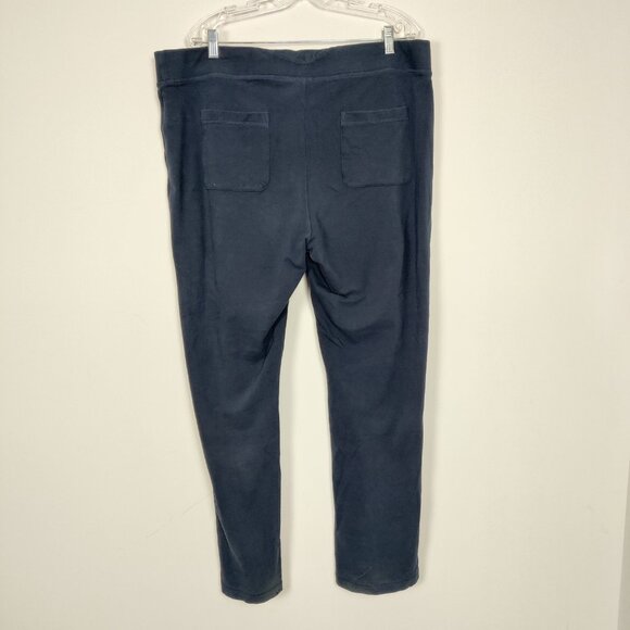 L.L. Bean Men's Track Pants Size XL Navy Cotton Pull On Lightweight Workout - Picture 2 of 11